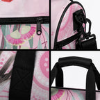 Australia Funny Pink Galah Christmas Duffle Bag Aboriginal Eucalyptus Blossoms Watercolor