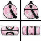 Australia Funny Pink Galah Christmas Duffle Bag Aboriginal Eucalyptus Blossoms Watercolor