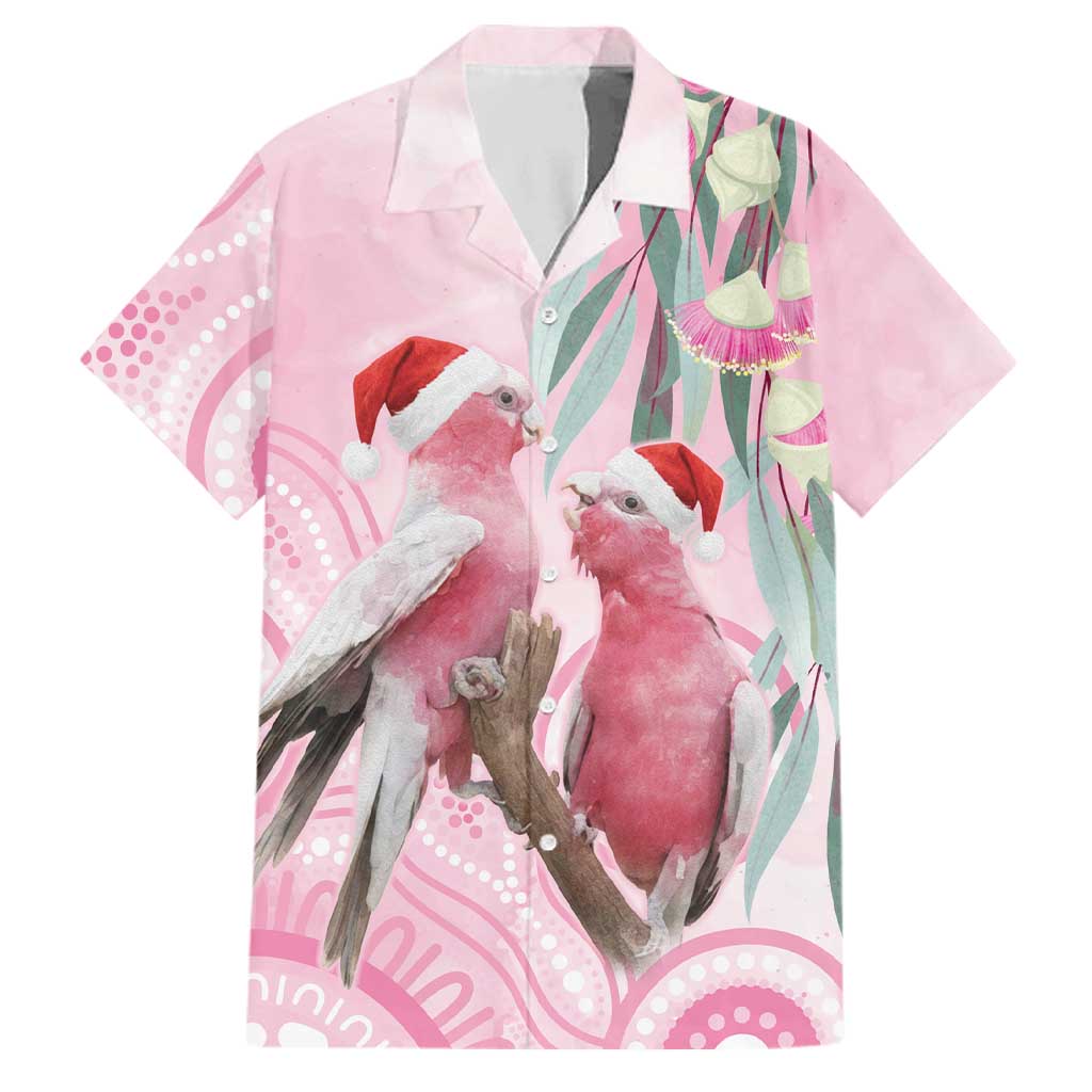 Australia Funny Pink Galah Christmas Family Matching Summer Maxi Dress and Hawaiian Shirt Aboriginal Eucalyptus Blossoms Watercolor - Aussie Hoodie