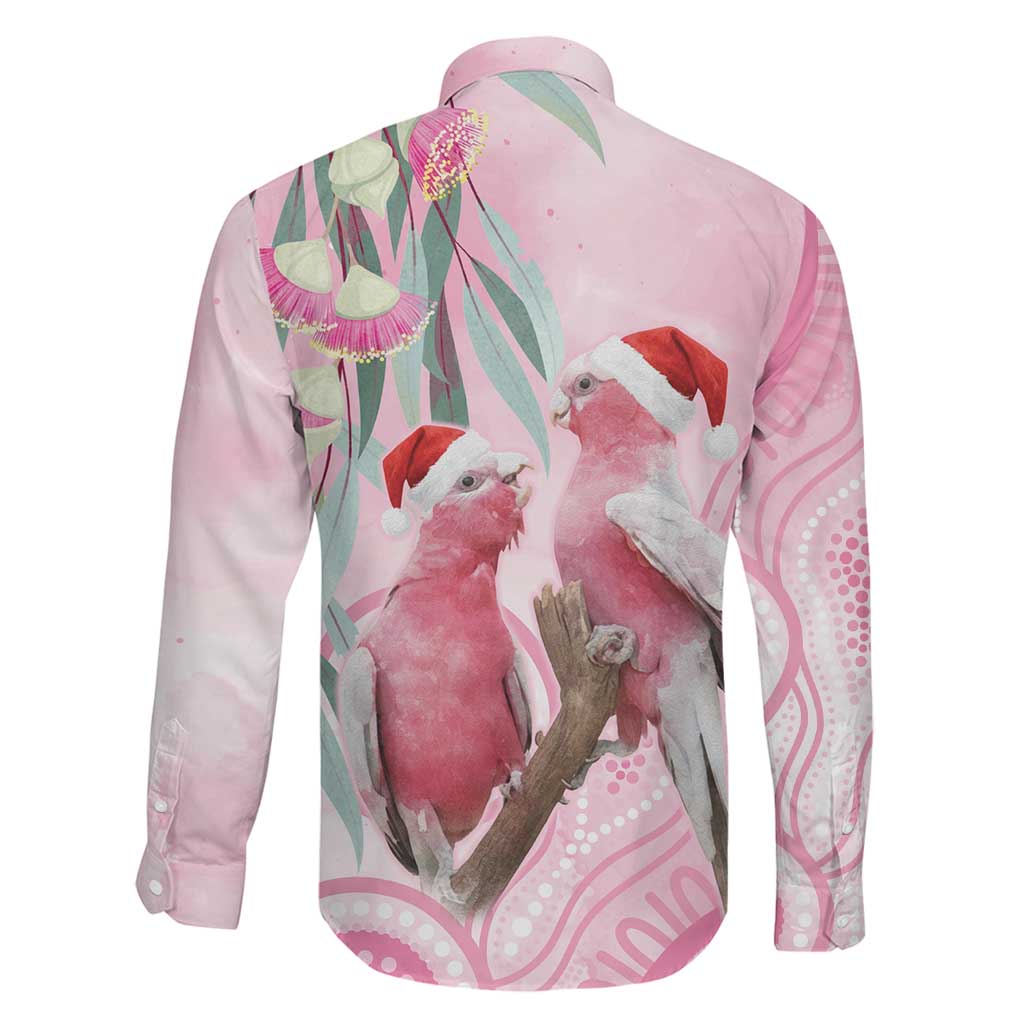 Australia Funny Pink Galah Christmas Family Matching Tank Maxi Dress and Hawaiian Shirt Aboriginal Eucalyptus Blossoms Watercolor - Aussie Hoodie