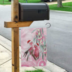 Australia Funny Pink Galah Christmas Garden Flag Aboriginal Eucalyptus Blossoms Watercolor - Aussie Hoodie