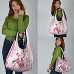 Australia Funny Pink Galah Christmas Grocery Bag Aboriginal Eucalyptus Blossoms Watercolor - Aussie Hoodie
