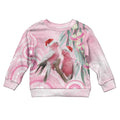 Australia Funny Pink Galah Christmas Kid Ugly Christmas Sweater Aboriginal Eucalyptus Blossoms Watercolor - Aussie Hoodie