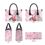 Australia Funny Pink Galah Christmas Leather Bag Aboriginal Eucalyptus Blossoms Watercolor - Aussie Hoodie