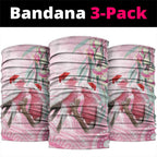 Australia Funny Pink Galah Christmas Neck Gaiter Aboriginal Eucalyptus Blossoms Watercolor - Aussie Hoodie
