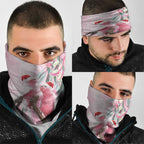 Australia Funny Pink Galah Christmas Neck Gaiter Aboriginal Eucalyptus Blossoms Watercolor - Aussie Hoodie
