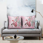 Australia Funny Pink Galah Christmas Pillow Cover Aboriginal Eucalyptus Blossoms Watercolor - Aussie Hoodie