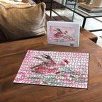 Australia Funny Pink Galah Christmas Puzzle Aboriginal Eucalyptus Blossoms Watercolor - Aussie Hoodie