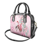 Australia Funny Pink Galah Christmas Shoulder Handbag Aboriginal Eucalyptus Blossoms Watercolor - Aussie Hoodie