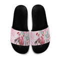 Australia Funny Pink Galah Christmas Slide Sandals Aboriginal Eucalyptus Blossoms Watercolor - Aussie Hoodie