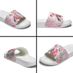 Australia Funny Pink Galah Christmas Slide Sandals Aboriginal Eucalyptus Blossoms Watercolor - Aussie Hoodie