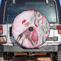 Australia Funny Pink Galah Christmas Spare Tire Cover Aboriginal Eucalyptus Blossoms Watercolor - Aussie Hoodie