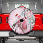 Australia Funny Pink Galah Christmas Spare Tire Cover Aboriginal Eucalyptus Blossoms Watercolor - Aussie Hoodie
