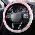 Australia Funny Pink Galah Christmas Steering Wheel Cover Aboriginal Eucalyptus Blossoms Watercolor - Aussie Hoodie
