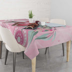 Australia Funny Pink Galah Christmas Tablecloth Aboriginal Eucalyptus Blossoms Watercolor - Aussie Hoodie