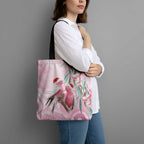 Australia Funny Pink Galah Christmas Tote Bag Aboriginal Eucalyptus Blossoms Watercolor - Aussie Hoodie