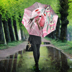 Australia Funny Pink Galah Christmas Umbrella Aboriginal Eucalyptus Blossoms Watercolor - Aussie Hoodie