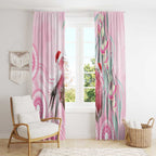 Australia Funny Pink Galah Christmas Window Curtain Aboriginal Eucalyptus Blossoms Watercolor - Aussie Hoodie
