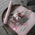 Australia Funny Pink Galah Christmas Wrapping Paper Aboriginal Eucalyptus Blossoms Watercolor - Aussie Hoodie