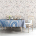 Australia Superb Fairywren Christmas Tablecloth Aboriginal Eucalyptus Blossoms Watercolor - Aussie Hoodie