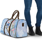 Australia Superb Fairywren Christmas Travel Bag Aboriginal Eucalyptus Blossoms Watercolor - Aussie Hoodie