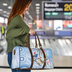 Australia Superb Fairywren Christmas Travel Bag Aboriginal Eucalyptus Blossoms Watercolor - Aussie Hoodie