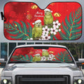 New Zealand Kakapo Christmas Auto Sun Shade Owl Parrot Santa Sliver Fern Manuka - Red - Aussie Hoodie