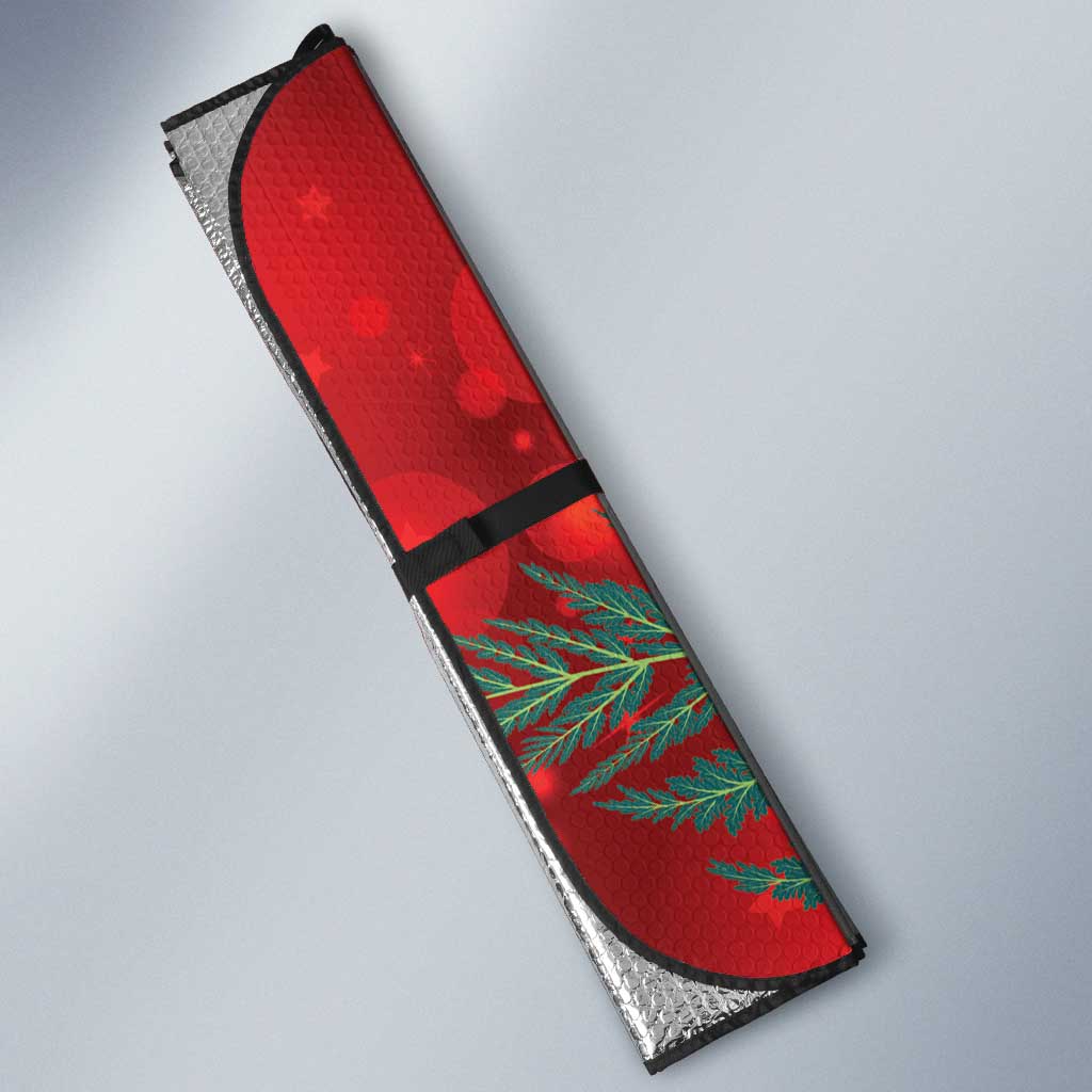 New Zealand Kakapo Christmas Auto Sun Shade Owl Parrot Santa Sliver Fern Manuka - Red - Aussie Hoodie