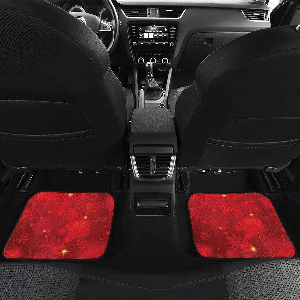 New Zealand Kakapo Christmas Car Mats Owl Parrot Santa Sliver Fern Manuka - Red - Aussie Hoodie