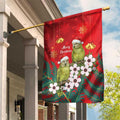 New Zealand Kakapo Christmas Garden Flag Owl Parrot Santa Sliver Fern Manuka - Red - Aussie Hoodie