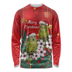New Zealand Kakapo Christmas Long Sleeve Shirt Owl Parrot Santa Sliver Fern Manuka - Red - Aussie Hoodie