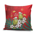 New Zealand Kakapo Christmas Pillow Cover Owl Parrot Santa Sliver Fern Manuka - Red - Aussie Hoodie