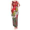 New Zealand Kakapo Christmas Tank Maxi Dress Owl Parrot Santa Sliver Fern Manuka - Red - Aussie Hoodie