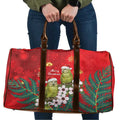 New Zealand Kakapo Christmas Travel Bag Owl Parrot Santa Sliver Fern Manuka - Red - Aussie Hoodie