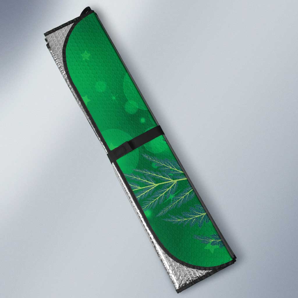 New Zealand Kakapo Christmas Auto Sun Shade Owl Parrot Santa Sliver Fern Manuka - Green - Aussie Hoodie