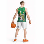 New Zealand Kakapo Christmas Basketball Jersey Owl Parrot Santa Sliver Fern Manuka - Green - Aussie Hoodie