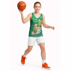 New Zealand Kakapo Christmas Basketball Jersey Owl Parrot Santa Sliver Fern Manuka - Green - Aussie Hoodie