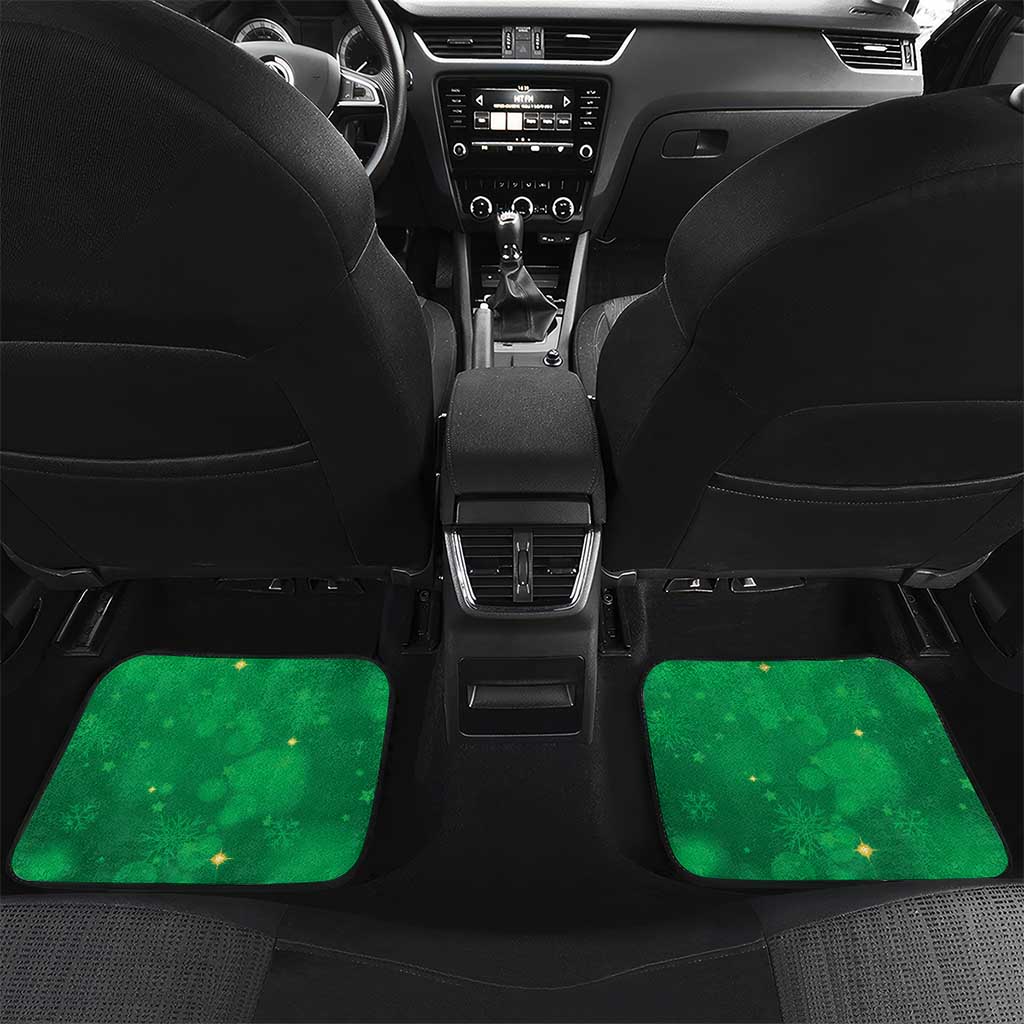 New Zealand Kakapo Christmas Car Mats Owl Parrot Santa Sliver Fern Manuka - Green - Aussie Hoodie