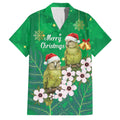 New Zealand Kakapo Christmas Family Matching Puletasi and Hawaiian Shirt Owl Parrot Santa Sliver Fern Manuka - Green - Aussie Hoodie
