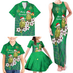 New Zealand Kakapo Christmas Family Matching Tank Maxi Dress and Hawaiian Shirt Owl Parrot Santa Sliver Fern Manuka - Green - Aussie Hoodie