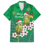 New Zealand Kakapo Christmas Family Matching Tank Maxi Dress and Hawaiian Shirt Owl Parrot Santa Sliver Fern Manuka - Green - Aussie Hoodie