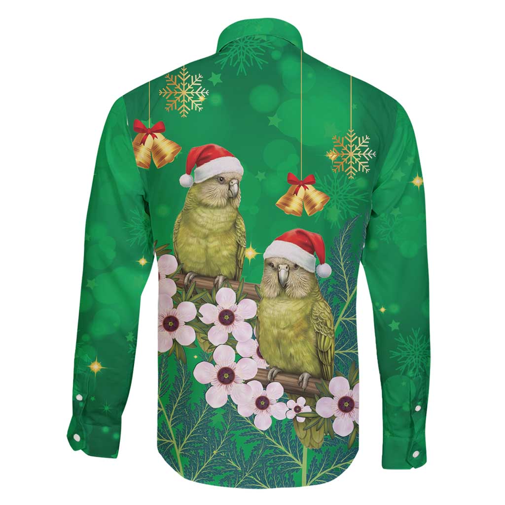 New Zealand Kakapo Christmas Family Matching Tank Maxi Dress and Hawaiian Shirt Owl Parrot Santa Sliver Fern Manuka - Green - Aussie Hoodie