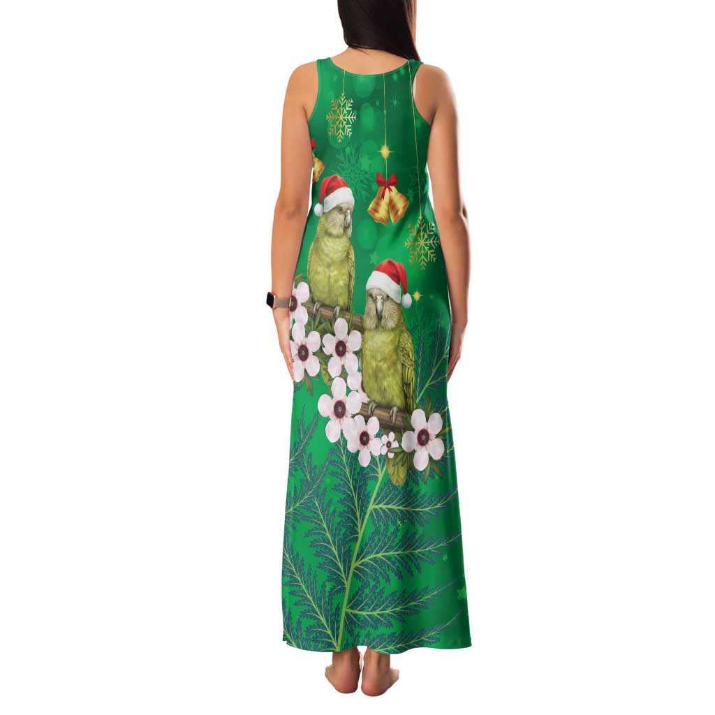 New Zealand Kakapo Christmas Family Matching Tank Maxi Dress and Hawaiian Shirt Owl Parrot Santa Sliver Fern Manuka - Green - Aussie Hoodie