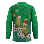 New Zealand Kakapo Christmas Hockey Jersey Owl Parrot Santa Sliver Fern Manuka - Green - Aussie Hoodie