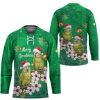 New Zealand Kakapo Christmas Hockey Jersey Owl Parrot Santa Sliver Fern Manuka - Green - Aussie Hoodie
