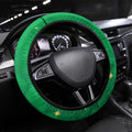New Zealand Kakapo Christmas Steering Wheel Cover Owl Parrot Santa Sliver Fern Manuka - Green - Aussie Hoodie