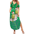 New Zealand Kakapo Christmas Summer Maxi Dress Owl Parrot Santa Sliver Fern Manuka - Green - Aussie Hoodie