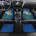 New Zealand Kakapo Christmas Car Mats Owl Parrot Santa Sliver Fern Manuka - Blue - Aussie Hoodie