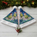 New Zealand Kakapo Christmas Santa Hat Owl Parrot Santa Sliver Fern Manuka - Blue - Aussie Hoodie