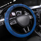 New Zealand Kakapo Christmas Steering Wheel Cover Owl Parrot Santa Sliver Fern Manuka - Blue - Aussie Hoodie